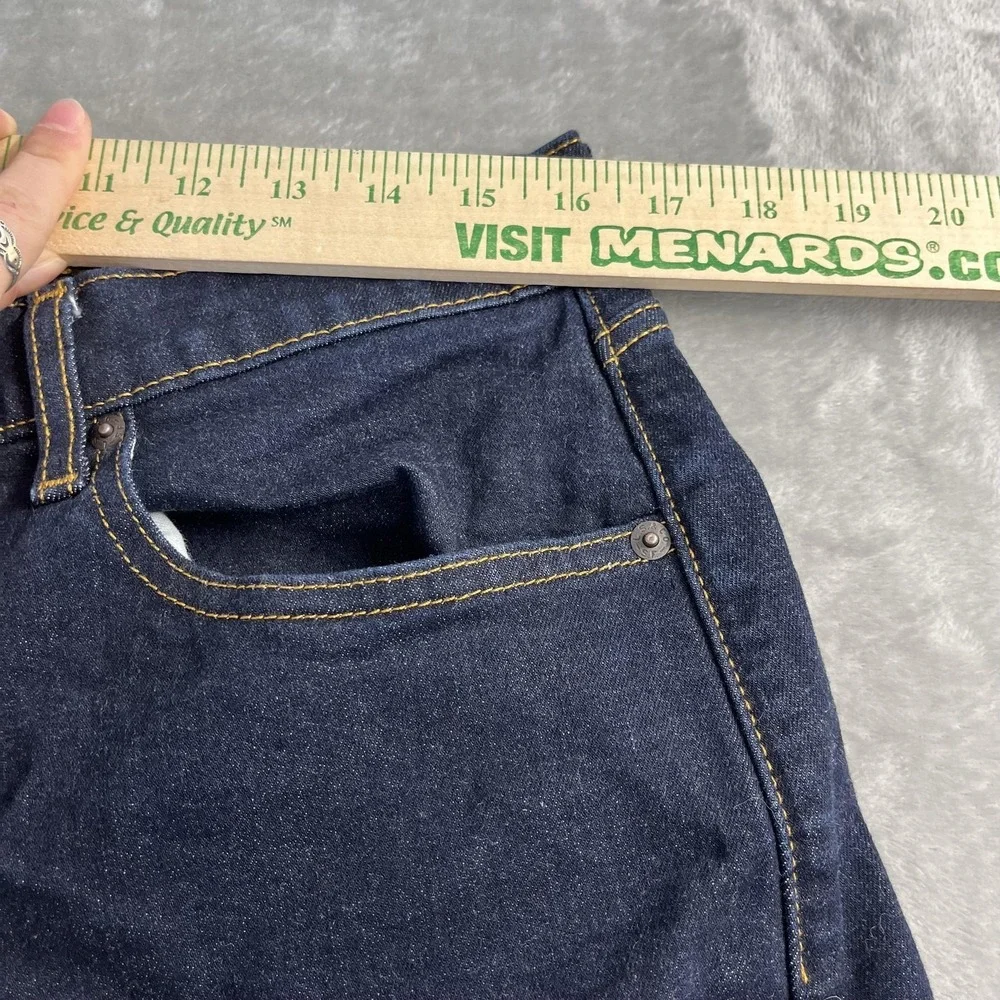 Levi's 506 Straight Jeans Mens 33x30 Blue Dark Wash Stretch Denim‎ Classic Fit